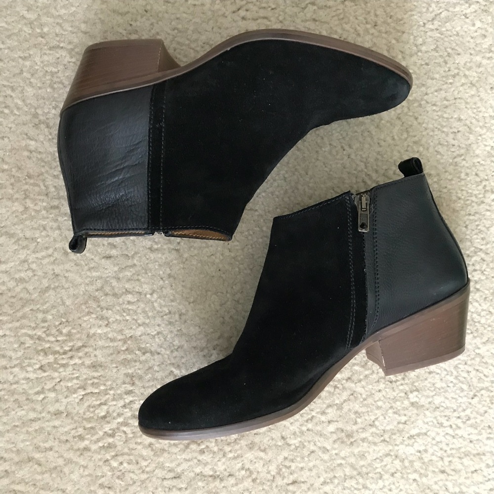 Madewell suede leather booties